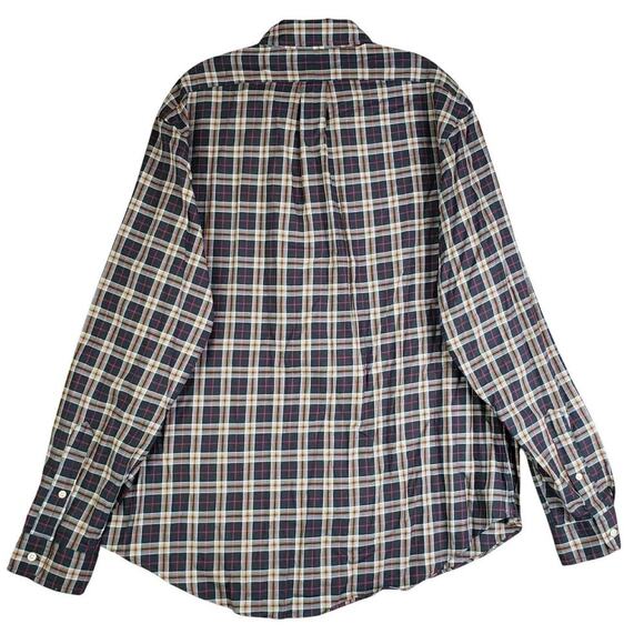 Polo Ralph Lauren Oxford Shirt Mens Size XL Black Multicolor Plaid Button Down - Picture 3 of 9